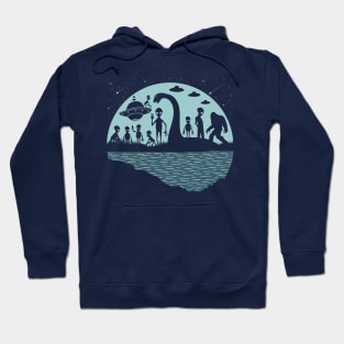 Bigfoot Loch Ness Monster Aliens Hoodie